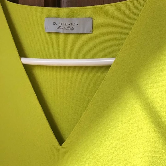 D. Exterior Designer Dress Lime Made in Italy - Picture 5 of 8